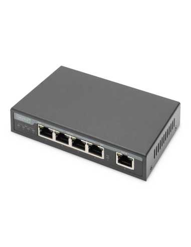 Digitus 4-Port Gigabit 4PPoE Extender, 802.3at, 60 W