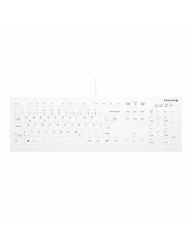 CHERRY AK-C8112 teclado USB QWERTY Alemán Blanco