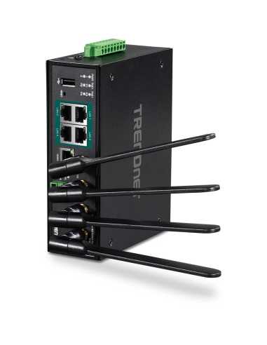 Trendnet TI-WP100 router inalámbrico Gigabit Ethernet Doble banda (2,4 GHz   5 GHz) Negro