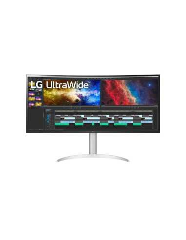 LG 38BQ85C-W pantalla para PC 95,2 cm (37.5") 3840 x 1600 Pixeles Quad HD+ Blanco