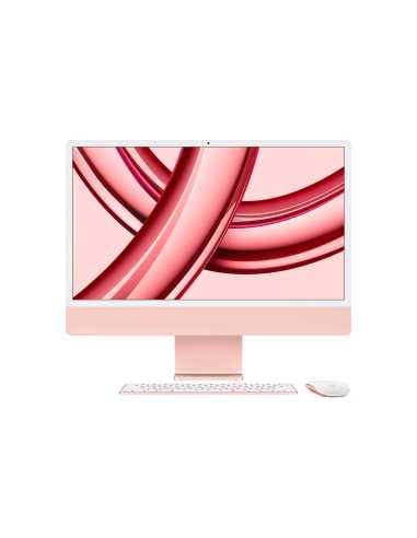 Apple iMac Apple M M3 59,7 cm (23.5") 4480 x 2520 Pixeles PC todo en uno 16 GB 1 TB SSD macOS Sonoma Wi-Fi 6E (802.11ax) Rosa