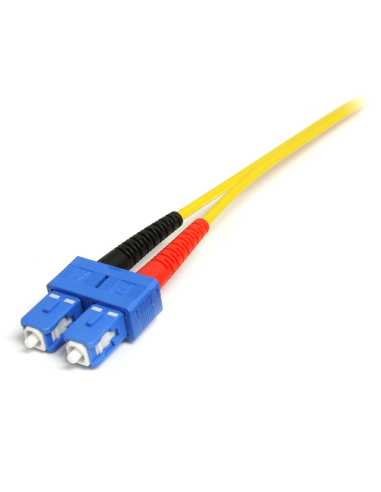 StarTech.com Cable Adaptador de Red de 10m Monomodo Dúplex Fibra Óptica LC-SC 9 125 - Patch Duplex Single Mode