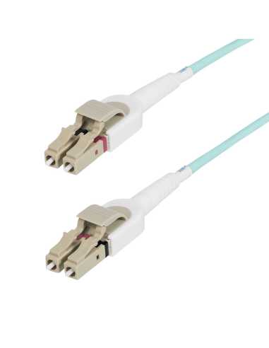 StarTech.com Cable de Fibra Óptica Multimodo Conmutable LC a LC (UPC) OM4 de 5m - 50 125µm - Redes de 100G - Low Insertion Loss