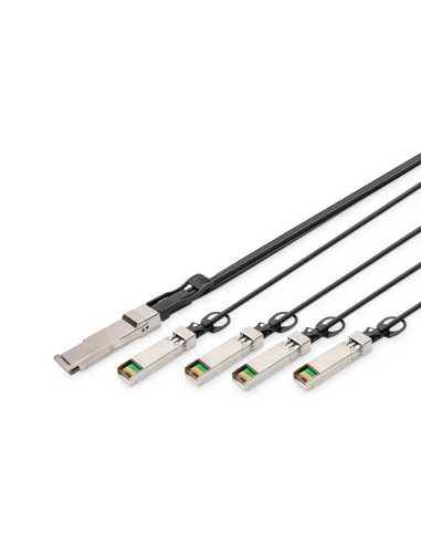 Digitus Cable de conexión directa 40G QSFP+ to 4XSFP+ 3 m