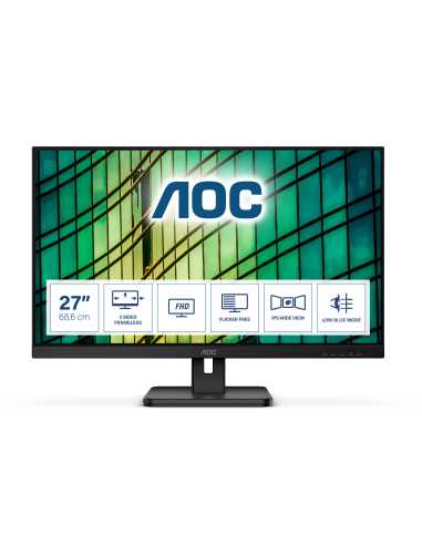 AOC E2 27E2QAE Computerbildschirm 68,6 cm (27") 1920 x 1080 Pixel Full HD LCD Schwarz