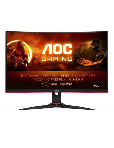 AOC G2 C24G2AE BK Computerbildschirm 59,9 cm (23.6") 1920 x 1080 Pixel Full HD LED Schwarz, Rot