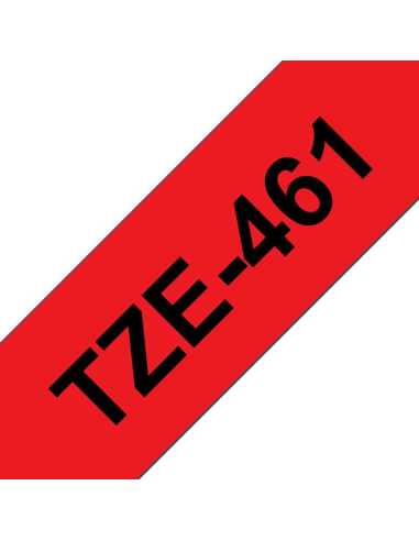 Brother TZE-461 Etiketten erstellendes Band Schwarz auf rot