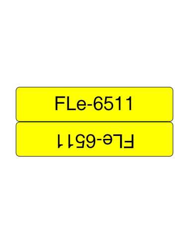 Brother FLE-6511 Etiketten erstellendes Band Schwarz auf gelb
