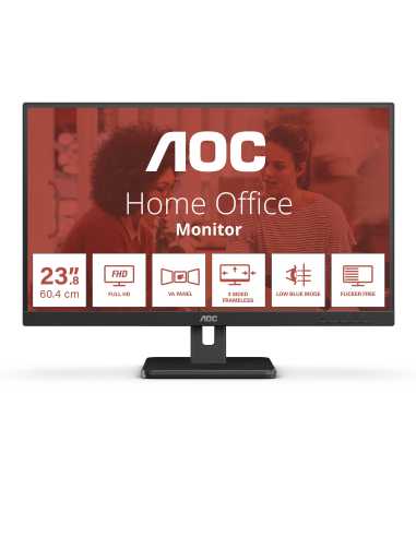 AOC 24E3UM pantalla para PC 61 cm (24") 1920 x 1080 Pixeles Full HD Negro