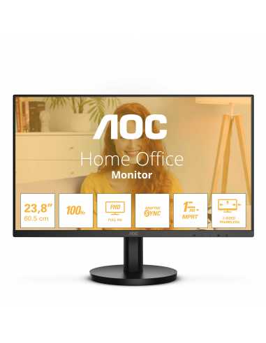 AOC 24B3HMA2 pantalla para PC 60,5 cm (23.8") 1920 x 1080 Pixeles Full HD LED Negro