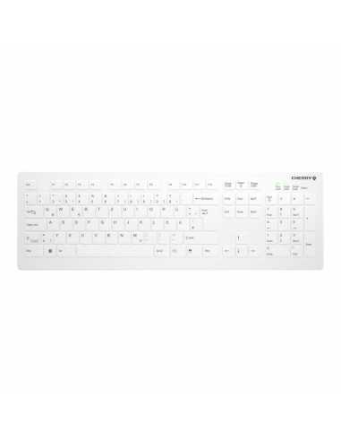 CHERRY AK-C8112 Tastatur RF Wireless QWERTZ Deutsch Weiß
