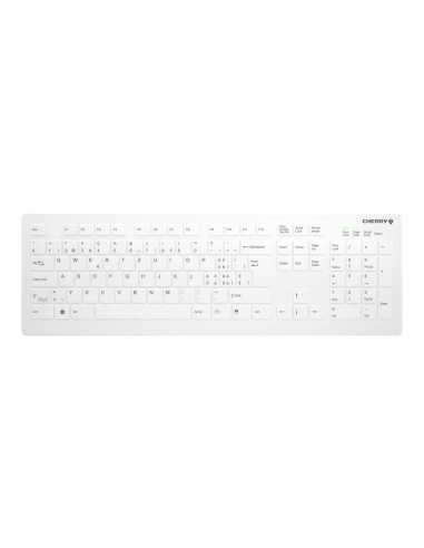 CHERRY AK-C8112 Tastatur RF Wireless QWERTZ Schweiz Weiß