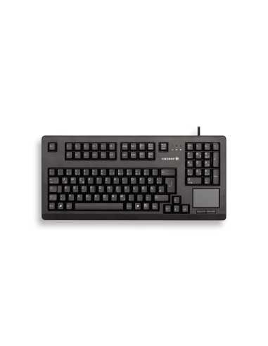 CHERRY TouchBoard G80-11900 Kabelgebundene Tastatur mit Touchpad, Schwarz, USB (QWERTZ - DE)