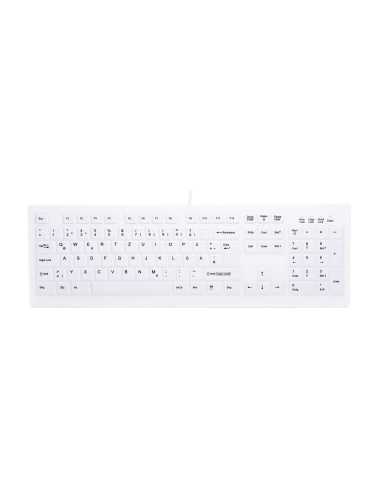 CHERRY AK-C8100F-U1-W GE teclado Médico USB QWERTZ Alemán Blanco