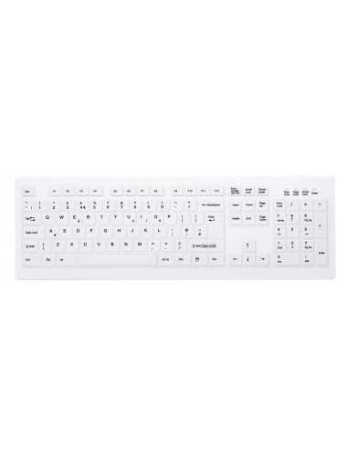 CHERRY AK-C8100F-FUS-W UK teclado Médico RF inalámbrico QWERTY Inglés del Reino Unido Blanco