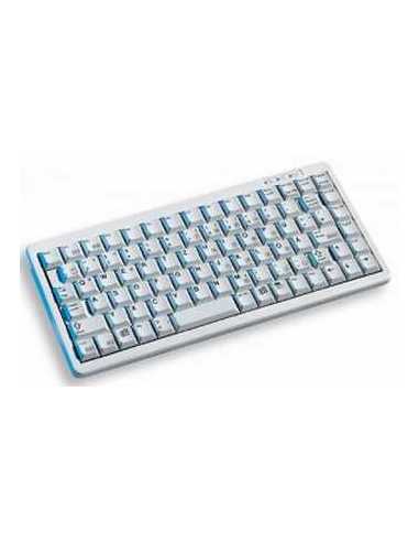 CHERRY Compact-Keyboard G84-4100 teclado Oficina USB + PS 2 AZERTY Gris