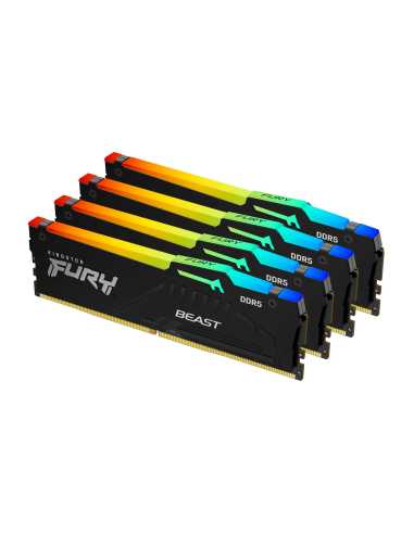 Kingston Technology FURY Beast 64 GB 5600 MT s DDR5 CL40 DIMM (4er-Kit) RGB XMP