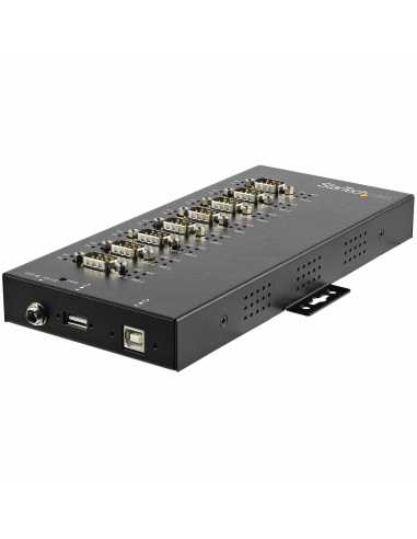 StarTech.com 8 Port Serieller Hub, USB auf RS232 RS485 RS422 Adapter - Industrieller USB 2.0 auf DB9 Konverter Hub - IP30