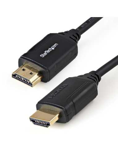 StarTech.com Cable de 50cm HDMI 2.0 Certificado Premium con Ethernet - HDMI de Alta Velocidad Ultra HD de 4K a 60Hz HDR10 -