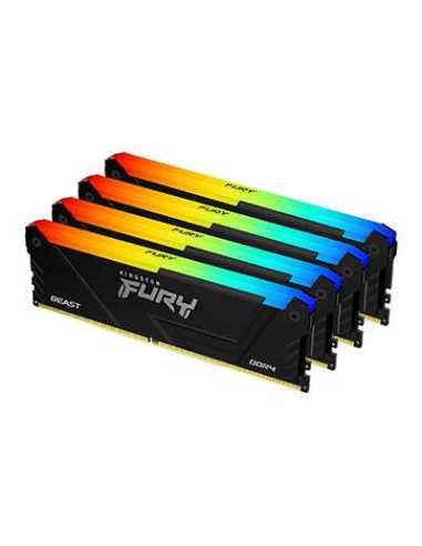 Kingston Technology FURY 64GB 2666MT s DDR4 CL16 DIMM (4er-Kit) Beast RGB