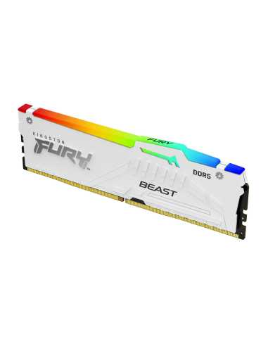 Kingston Technology FURY Beast 32GB 6000MT s DDR5 CL30 DIMM White RGB XMP