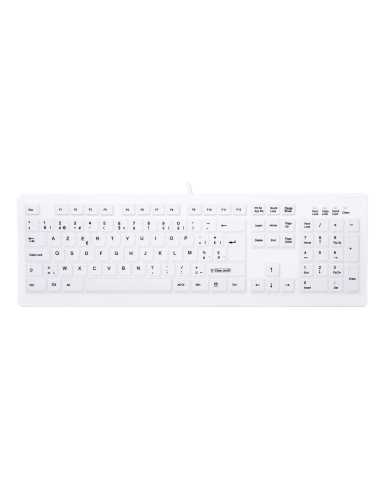 CHERRY AK-C8100F-U1-W BE Tastatur Medizinisch USB AZERTY Belgisch Weiß