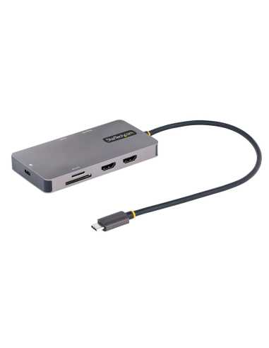 StarTech.com USB C Multiport Adapter, USB C auf Dual HDMI Video, 4K 60Hz, 5Gbit s USB-A Hub, 100W PD