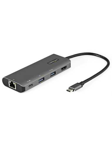 StarTech.com Adaptador Multipuertos USB C - Mini Docking Station USB Tipo C con HDMI de 4K 30Hz - con PD de 100W - con Hub