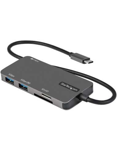 StarTech.com USB-C-Multiport-Adapter - USB-C auf 4K HDMI, 100W Power-Delivery-Pass-Through, SD MicroSD-Steckplatz, 3 Port USB