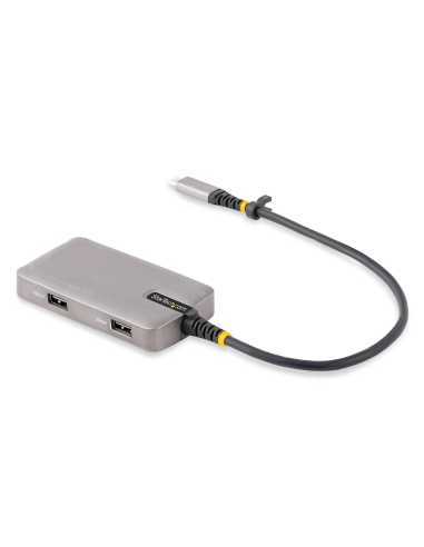 StarTech.com Adaptador Multipuertos USB-C - Docking Station USB Tipo C HDMI 4K60 - Hub Ladrón USB 3.0 de 3 Puertos - Entrega de