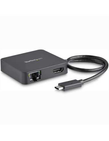 StarTech.com USB-C Multiport Adapter - Tragbares USB-C 4k HDMI Minidock - Gigabit Ethernet, USB 3.0 Hub (1x USB-A, 1x USB-C) -