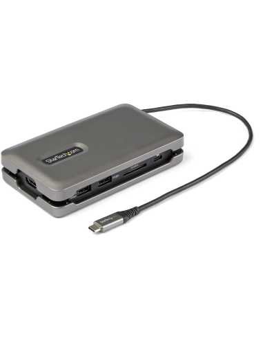 StarTech.com Adaptador Multipuertos USB-C - USB Tipo C a HDMI 2.0 4K a 60Hz - Hub Ladrón USB de 2 Puertos de 10Gbps - con PD de