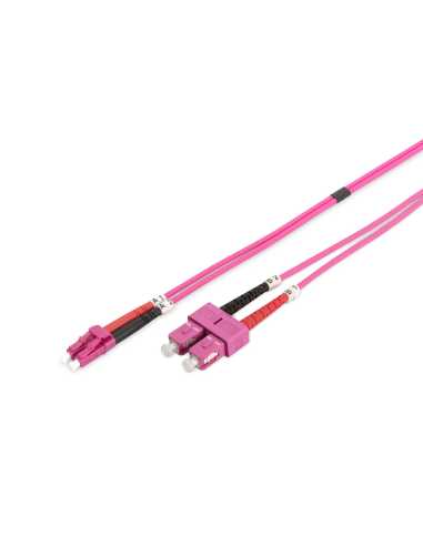 Digitus Cable de conexión multimode de fibra óptica, OM4, LC SC