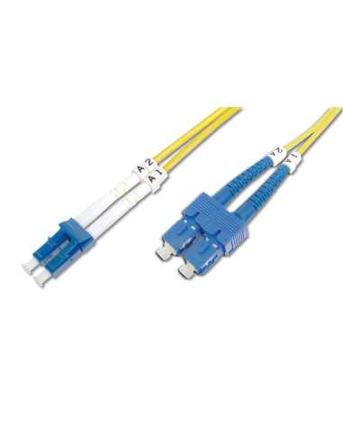 Digitus Cable de conexión modo único de fibra óptica, LC SC