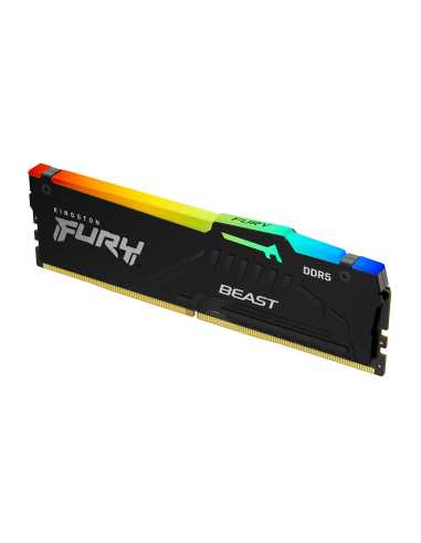 Kingston Technology FURY Beast 8 GB 4800 MT s DDR5 CL38 DIMM Black RGB