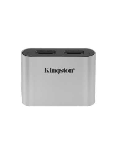 Kingston Technology USB 3.2 Gen1 Workflow Dual-Slot microSDHC SDXC UHS-II Speicherkartenlesegerät mit 2 Steckplätzen