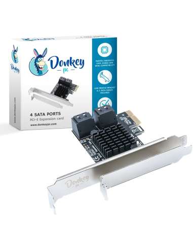 Donkey pc - SATA III 4 Port SATA Kartenadapter, PCI sata 4 Ports