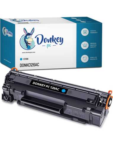 Donkey pc Kompatible Tonerkartusche für 126A CE313A Cyan. 1000 Seiten