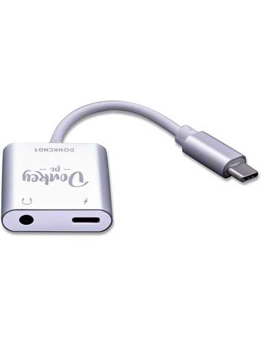 Donkey PC - USB Type C to 3.5 mm Headphone Adapter Jack. Kopfhörer Adapter USB C 2 in 1