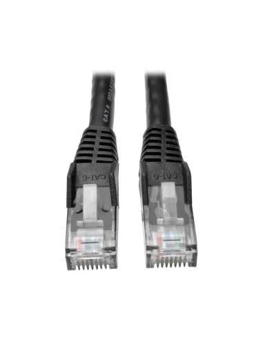 Tripp Lite N201-006-BK Cat6-Gigabit-Ethernet-Kabel (UTP) hakenlos, anvulkanisiert (RJ45 Stecker Stecker), Schwarz, 1,83 m