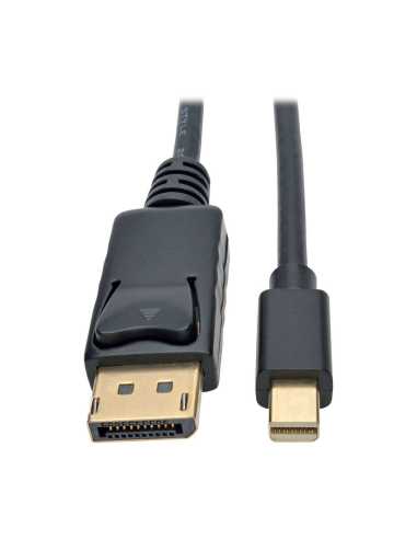 Tripp Lite P583-006-BK Mini-DisplayPort-auf-DisplayPort 4K bei 60 Hz Kabeladapter (Stecker Stecker), schwarz, 1,8 m.