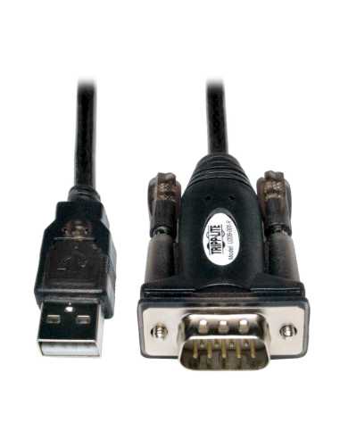 Tripp Lite U209-000-R Cable Adaptador USB a Serial (USB-A a DB9 M M)