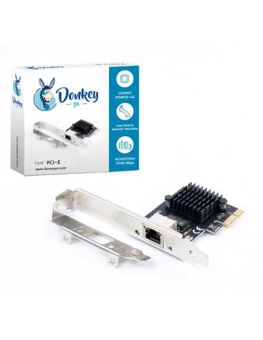 Donkey pc Gigabit PCIe Netzwerkkarte 10/100/1000/2.5Gbps