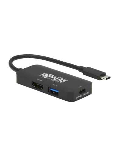 Tripp Lite U444-06N-H4UBC2 Notebook-Dockingstation & Portreplikator Kabelgebunden USB 3.2 Gen 1 (3.1 Gen 1) Type-C Schwarz