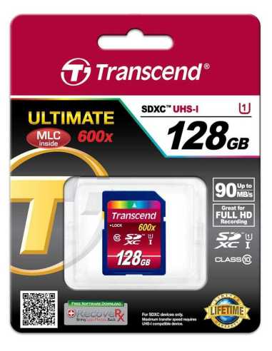 Transcend TS128GSDXC10U1 memoria flash 128 GB SDXC MLC Clase 10