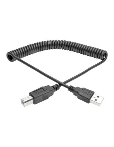 Tripp Lite U022-010-COIL USB Kabel 3,1 m USB 2.0 USB A USB B Schwarz