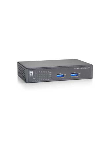 LevelOne FEP-1600W90 Netzwerk-Switch Fast Ethernet (10 100) Power over Ethernet (PoE) Grau