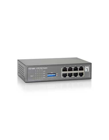 LevelOne FEP-0800W120 Netzwerk-Switch Fast Ethernet (10 100) Power over Ethernet (PoE) Grau