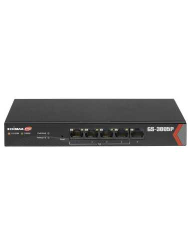 Edimax GS-3005P Netzwerk-Switch Managed Gigabit Ethernet (10 100 1000) Power over Ethernet (PoE) Schwarz