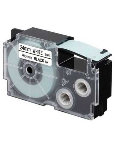 Casio XR-24WE1 cinta para impresora de etiquetas Negro sobre blanco